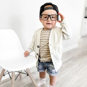 NWOT Little Bipsy Heather Gray Cardigan 2T–3T Coastal Collection